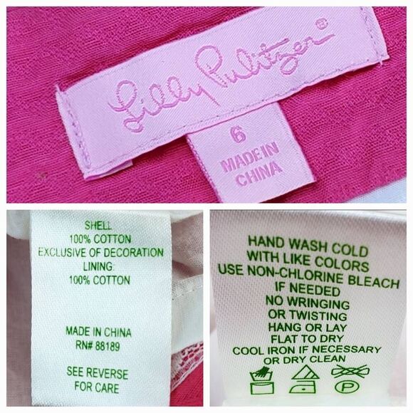 🩵Lilly Pulitzer Azalea Pink "Bernadette" Quilted Sleeveless Dress w/Pockets Siz - Picture 15 of 16